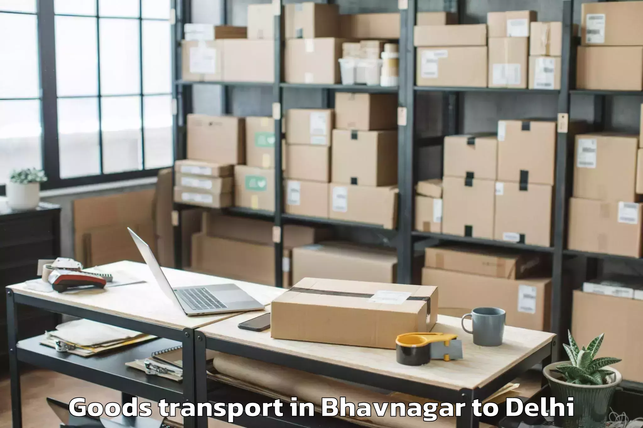 Trusted Bhavnagar to Delhi Airport Del Goods Transport